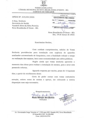 Oficio 15.2022 - Paulo