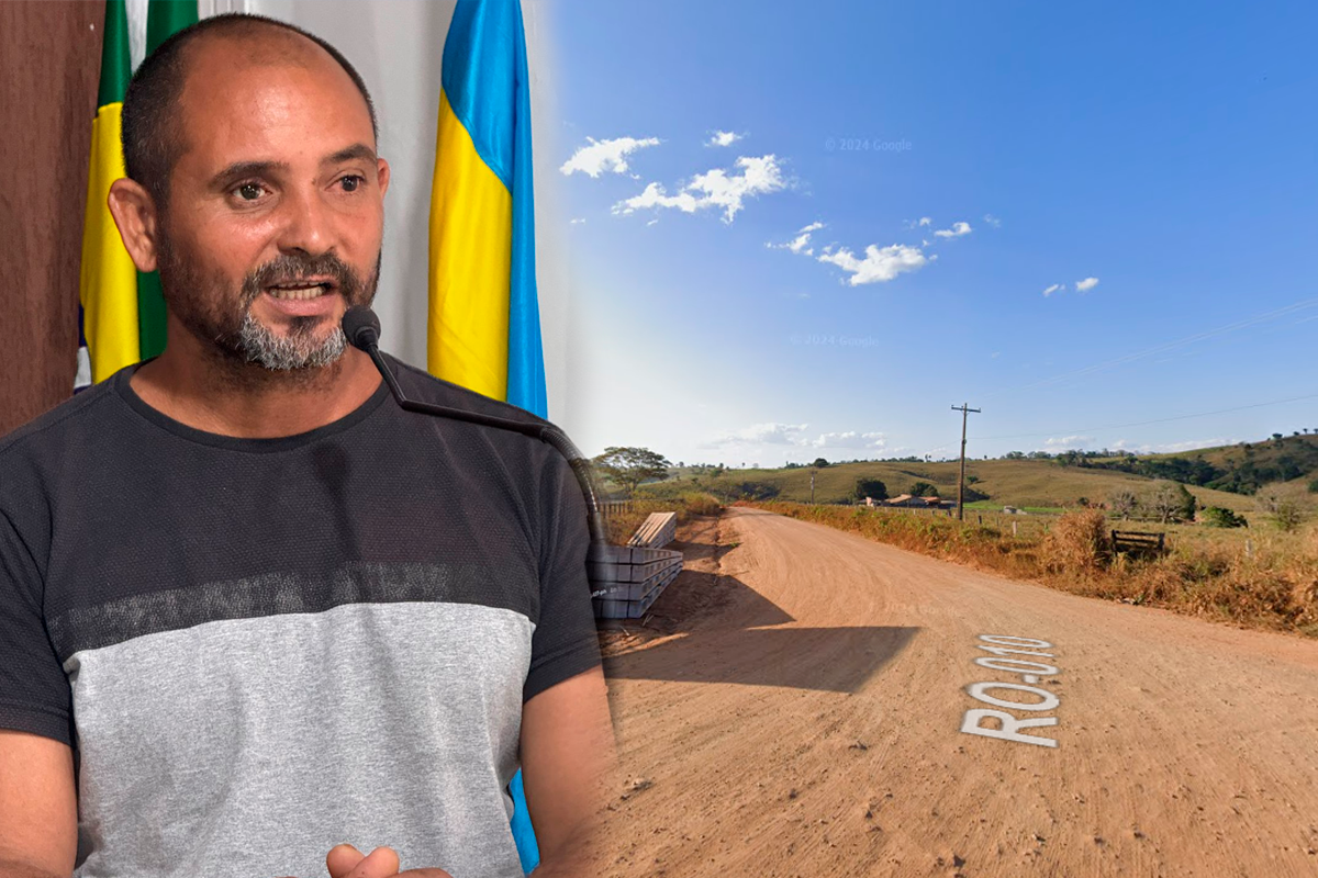 Morador da Linha 09 usa a tribuna e pede apoio da Câmara para asfaltamento da rodovia